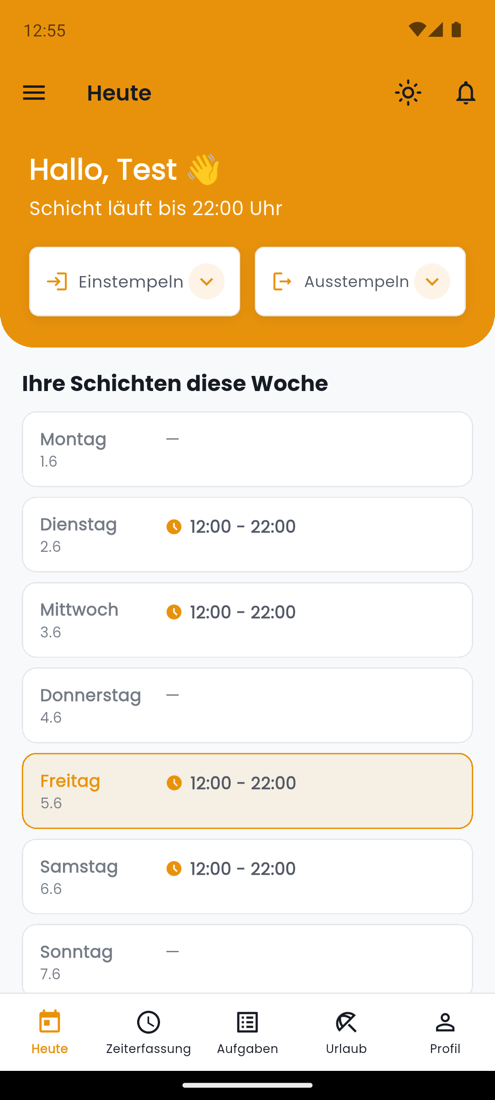 ShiftPilot App Dashboard